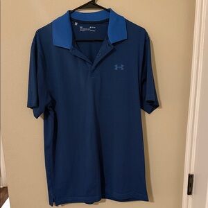 Under Armour Men's Striped Navy Polo Shirt